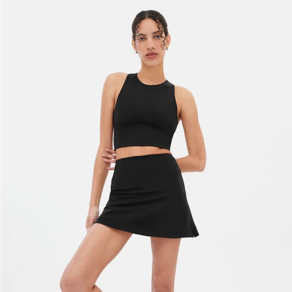 Girlfriend Collective Black Dylan Tank Bra, size XS